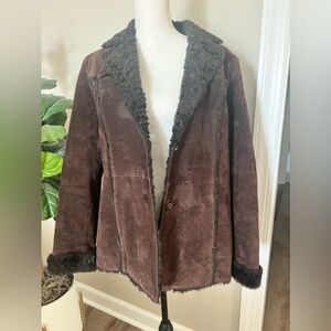 Giacca 5 Star Outerwear chocolate brown penny lane suede coat